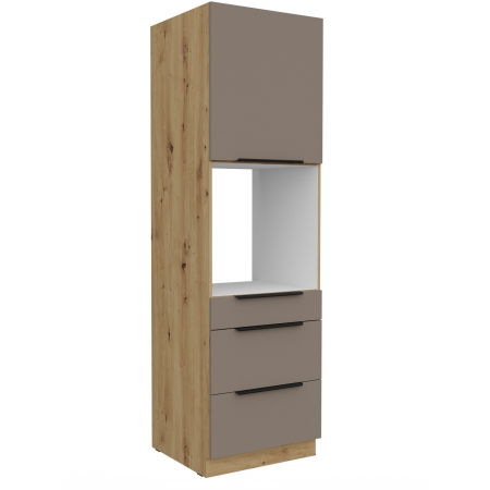 Zabudowa piekarnika z szufladami 60 cm AURO TA/AR 60 DPS-210 3S 1F